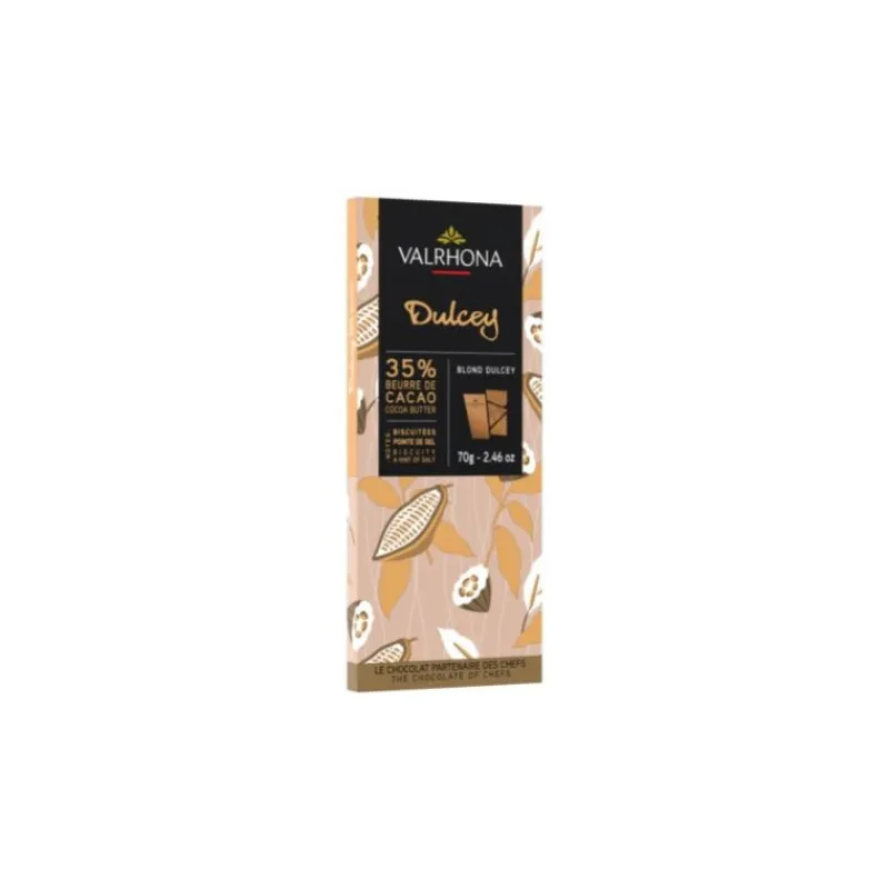 Les Ingrédients Du Pâtissier|Le Chocolat<VALRHONA Tablette chocolat blond Dulcey 32%,