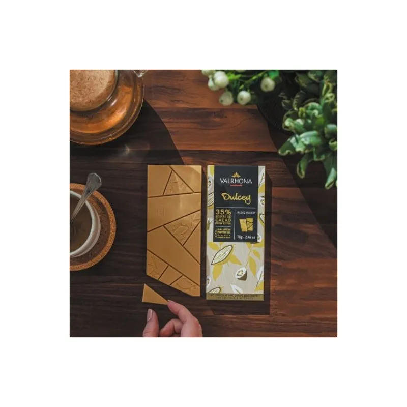 Les Ingrédients Du Pâtissier|Le Chocolat<VALRHONA Tablette chocolat blond Dulcey 32%,