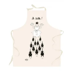 Tabliers Et Toques<Winkler Tablier A table Ecru Chats Dubout,