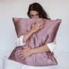 Les Accessoires|Housses De Couette, Parures<Emily's Pillow Taie d'Oreiller en Soie 65 x 65 cm Bois de Rose,