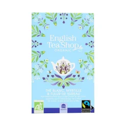 Les Thés Et Tisanes<English Tea Shop Thé Blanc Bio Myrtille et Fleur de Sureau 20 sachets,