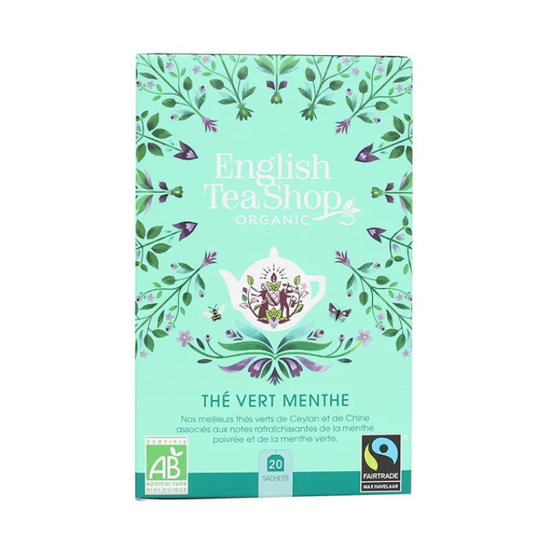 Les Thés Et Tisanes<English Tea Shop Thé Vert Bio Menthe 20 sachets,