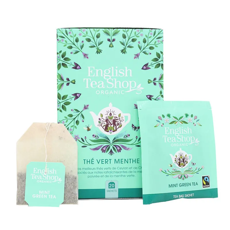 Les Thés Et Tisanes<English Tea Shop Thé Vert Bio Menthe 20 sachets,