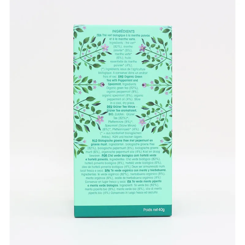 Les Thés Et Tisanes<English Tea Shop Thé Vert Bio Menthe 20 sachets,
