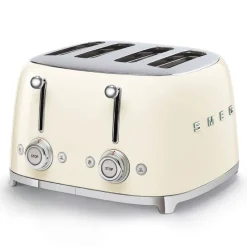 Grille-Pain Et Toasters<SMEG Toaster 4 tranches Années 50 Crème,