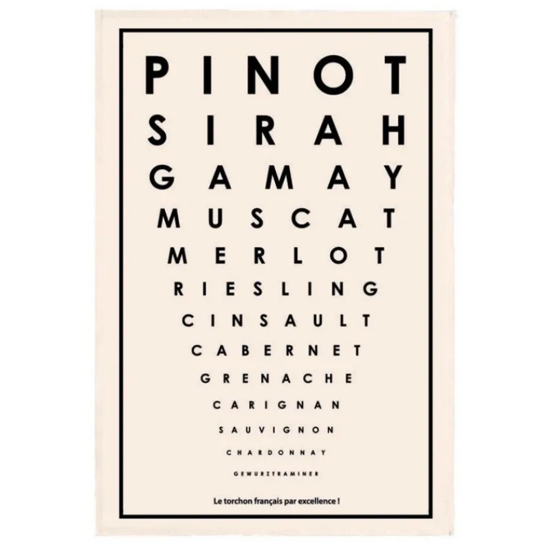 Torchons<VIVARAISE Torchon Test Cépages Français Ecru, Winkler