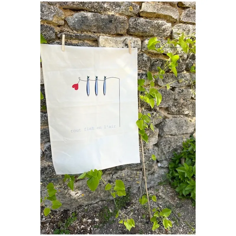 Torchons<Les Chahutées Torchon Tout Fish en l'air,