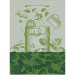 Torchons<LE JACQUARD Français Torchon Velouté d'Orties,