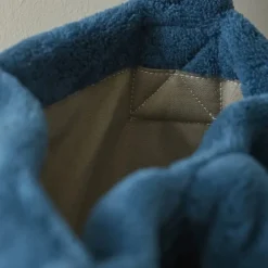 Les Accessoires<Sylvie Thiriez Tote bag polaire Bleu Pétrole,