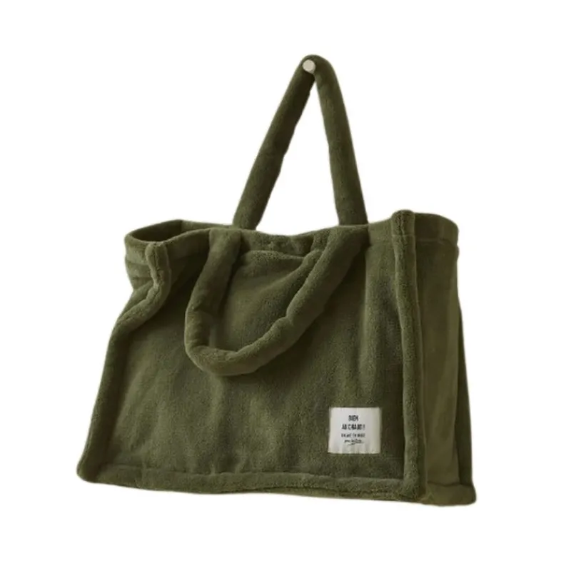 Les Accessoires<Sylvie Thiriez Tote bag polaire Kaki,