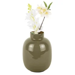 Vases<Present Time Vase Mila Dark Green,