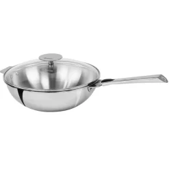 Woks<CRISTEL Wok 28 cm amovible inox Casteline,