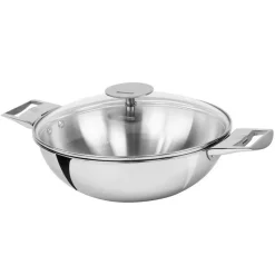 Woks<CRISTEL Wok amovible inox 30 cm Casteline,